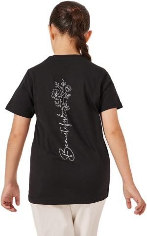 Styli Girls Graphic Print Short Sleeve T-Shirt