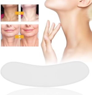 NALACAL 2PCS Wrinkle Pads, Reusable Silicone Neck Wrinkle Pad, Face Lift Stickers, Anti Wrinkle Patch for Neck Lines Removal Skin Care Anti-Wrinkle Anti-AgeingTreatment Eliminate Prevent Neck Wrinkles