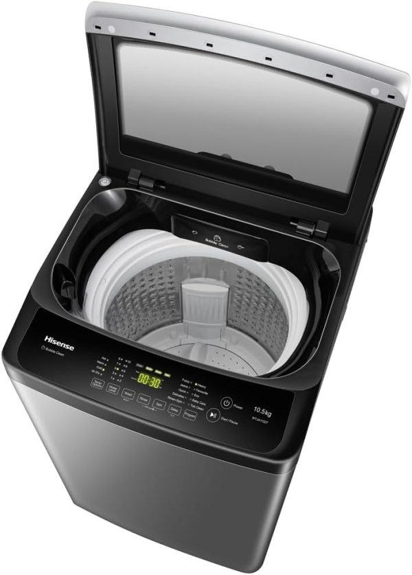 ⁦Hisense 7 kg Top Loading Washing Machine with Touch Control | Model No WT3J723UT with 2 Years Warranty⁩ - الصورة ⁦3⁩