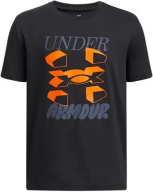 Under Armour Boys Boys' UA Split Big Logo Short Sleeve Tops