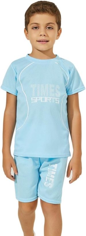 Styli Boys Graphic Print T-Shirt & Shorts Sportswear Set