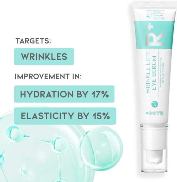 ⁦#OOTD Vegan Retinol Eye Cream Serum with Ceramide, Hyaluronate [30 g] Youthful Korean Wrinkle Lift Solution, Anti Aging Solution, Kbeauty Face + Skin Care⁩ - الصورة ⁦2⁩