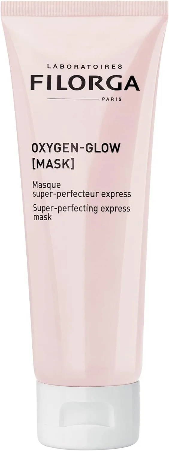 Filorga Oxygen-Glow Express Face Mask, Full Fast Acting Hydrating Skincare Treatment With Hyaluronic Acid and L-Enzyme for Flawless Skin in 10 Minutes, 2.53 fl. oz.