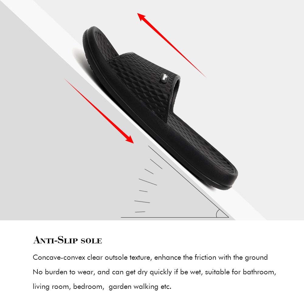 FUNKYMONKEY Womens Bathroom Shower Slippers Indoor Home Beach Non Slip Sandal 3 FUNKYMONKEY Womens Bathroom Shower Slippers Indoor Home Beach Non Slip Sandal - الصورة 3