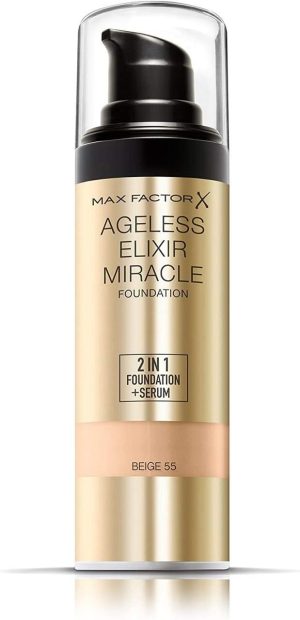 Max Factor Ageless Elixir Foundation 2n1, Natural 50