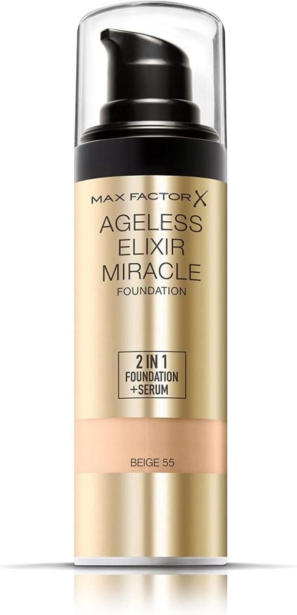 Max Factor Ageless Elixir Foundation 2n1, Natural 50
