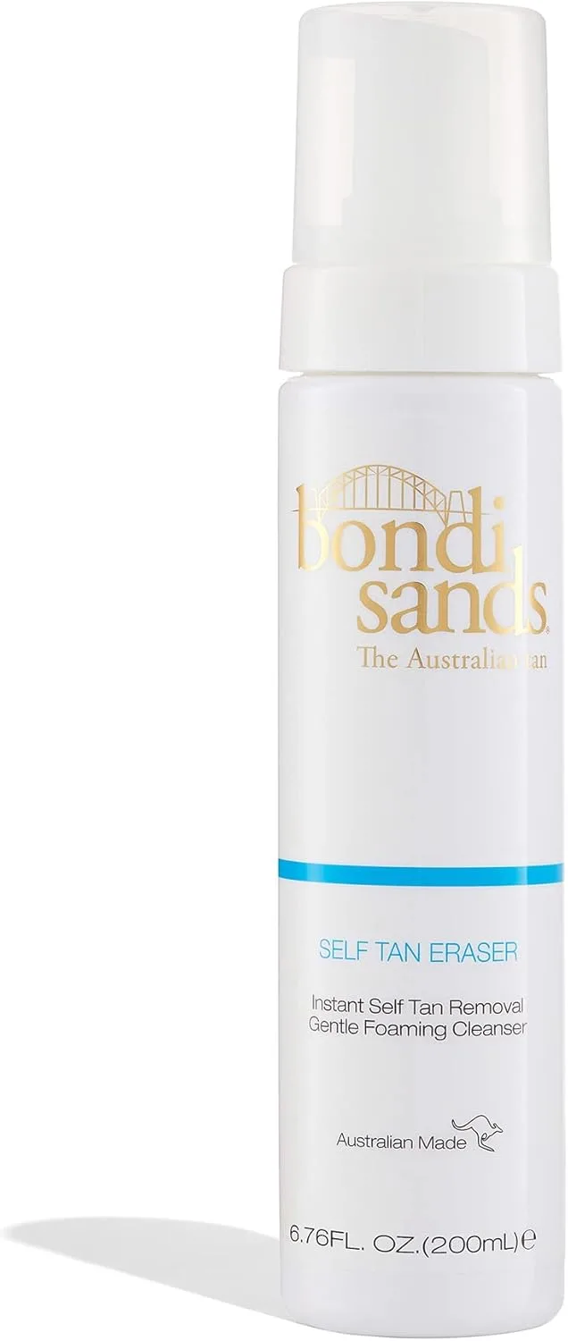 Bondi Sands Self Tan Eraser | Lightweight, Gentle Cleansing Foam Moisturises Skin and Quickly Removes Self Tan without Harmful Ingredients or Exfoliation, Vegan + Cruelty | 200 mL/7.04 Oz