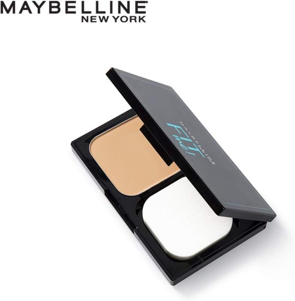 ⁦Maybelline New York Fit Me Two Way Pressed Cake For Dry Skin (Matte Powder Foundation Medium Coverage), 128 Warm Nude, 9 G, Pack Of 1⁩ - الصورة ⁦3⁩