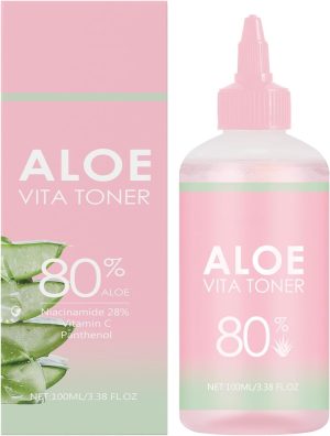 Syakzpo Aloe Vita Toner, Soothing Facial Toner with Niacinamide, Reduces Redness, Controls Oil, Repairs Sun-Damaged Skin | Lightweight Hydration for Sensitive, Acne-Prone Skin
