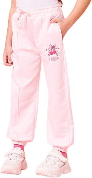 REDTAG Girls Cherry Placement Print Active Track Pants 9-10 Yrs (M) Black