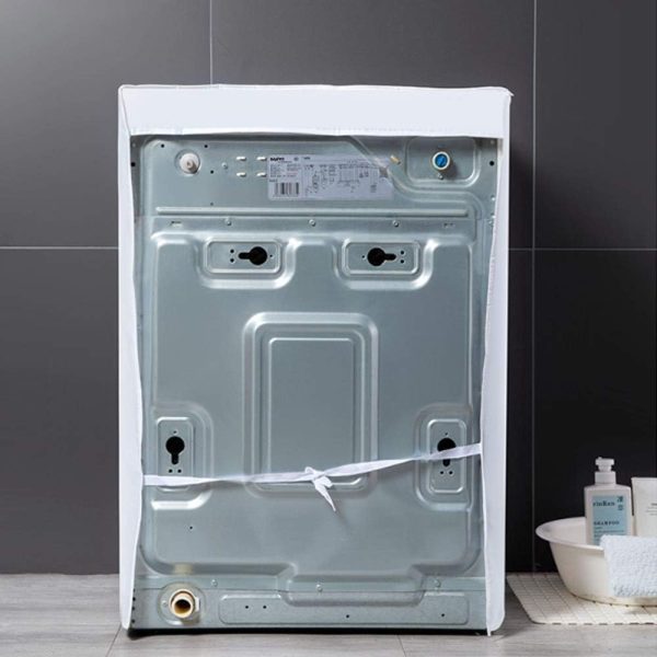 ⁦Washing Machine Covers, Waterproof Dustproof Sunproof Laundry Washer Dryer Protect Cover for Front Load Washer, Zipper Design Panda Pattern Protect Bag⁩ - الصورة ⁦2⁩