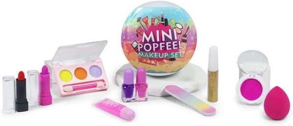 ⁦Kids Safe Washable Make up Set for Girls, Includes Lipstick, Eyeshadow, Blush, Nail Polish, Glitter and More, Perfect for Party, Dress Up, Pretend Play, Birthday Gift⁩ - الصورة ⁦6⁩