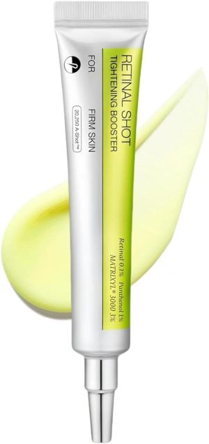 FUNI The Vita A Retinal Shot Tightening Booster with Liposomized Retinal, Matryxyl, Pore Minimizer, Wrinkles & Fine Lines, Firmer Skin, Skin Care Booster Lotion,Face Firming Cream (15ml)