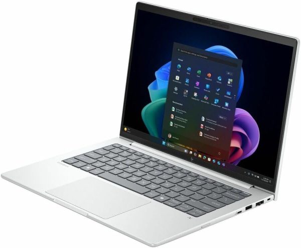 ⁦HP EliteBook 8 G1i 14" Touchscreen Notebook - WUXGA - Intel Core Ultra 7 268V - vPro Technology - 32 GB - 1 TB SSD - English Keyboard - Glacier Silver Aluminum⁩ - الصورة ⁦5⁩