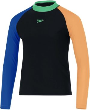 Speedo Boys Colourblock Swimming Set Rash Guard Set (pack of 1)