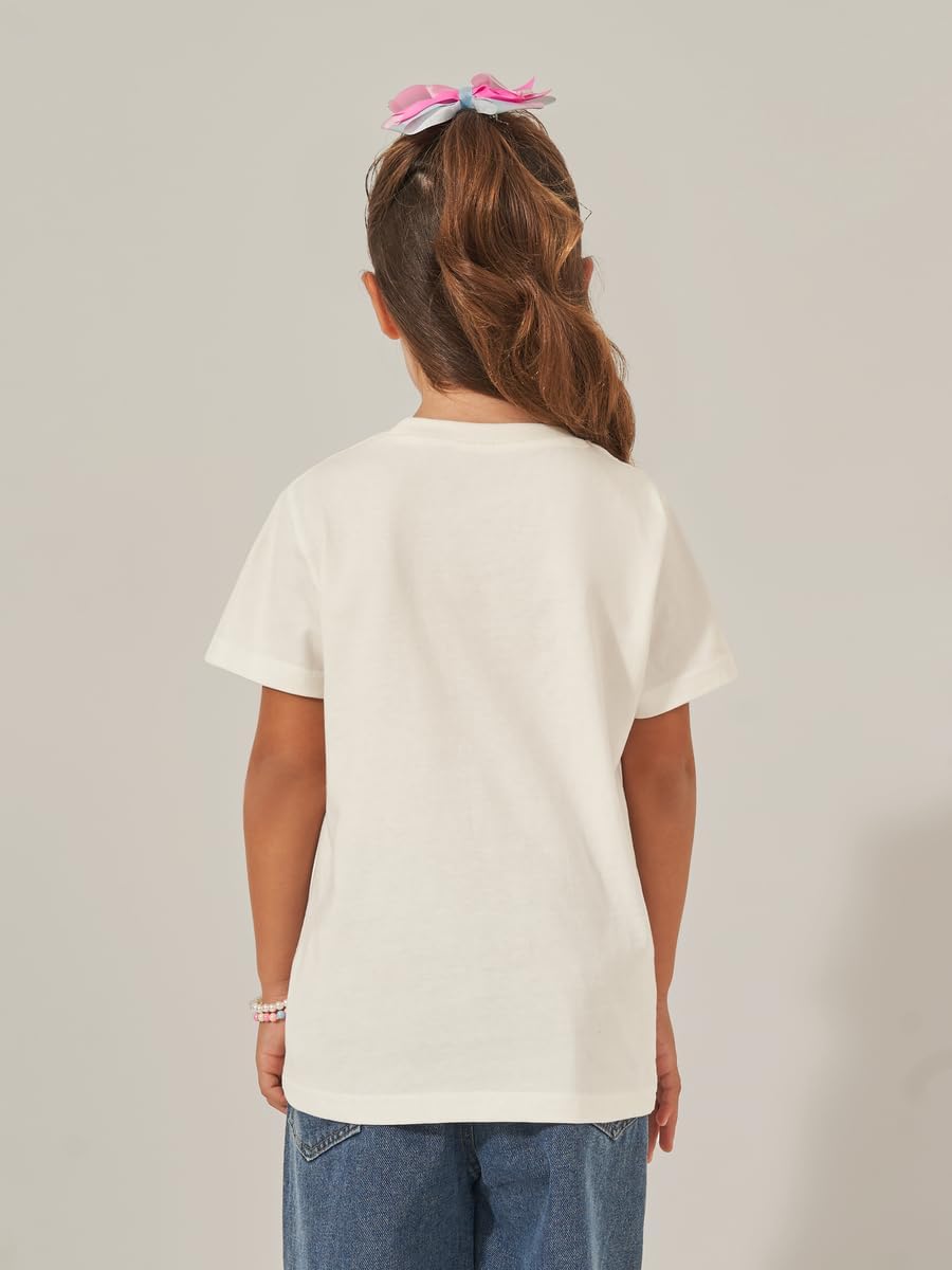Styli Girls Bow Graphic Print Short Sleeve T-Shirt 5 Styli Girls Bow Graphic Print Short Sleeve T-Shirt - الصورة 5