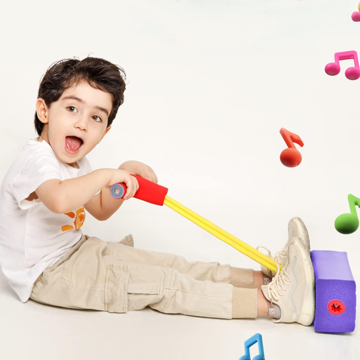 IBAMA Foam Pogo Jumper For Kids, Toddler Training Pogo Sticks With Squeaky Sounds, Bouncy Toy For Boys And Girls, 250 Pound Capacity Purple, FJump01 PP 7 IBAMA Foam Pogo Jumper For Kids, Toddler Training Pogo Sticks With Squeaky Sounds, Bouncy Toy For Boys And Girls, 250 Pound Capacity Purple, FJump01 PP - الصورة 7