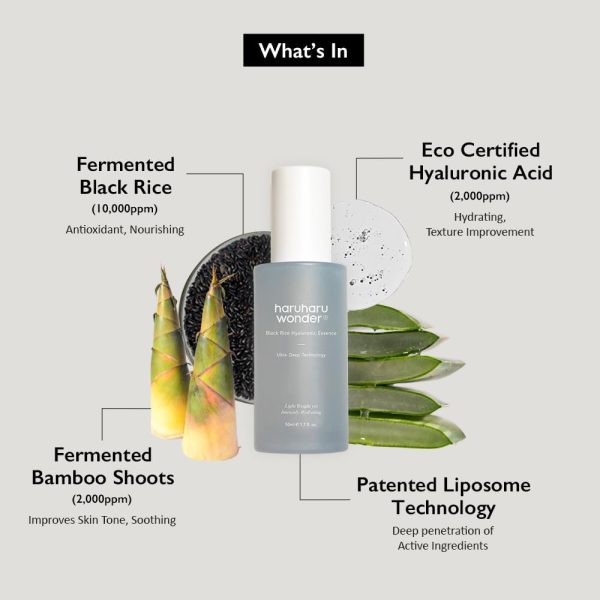 ⁦haruharu wonder Black Rice Hyaluronic Essence⁩ - الصورة ⁦2⁩