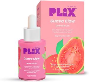 PLIX - THE PLANT FIX 10% Vitamin C Face Serum (20ml) for Skin Brightening & Even toned complexion with Guava Extract, Hyaluronic acid & Pentavitin, for Women & Men | All Skin Types