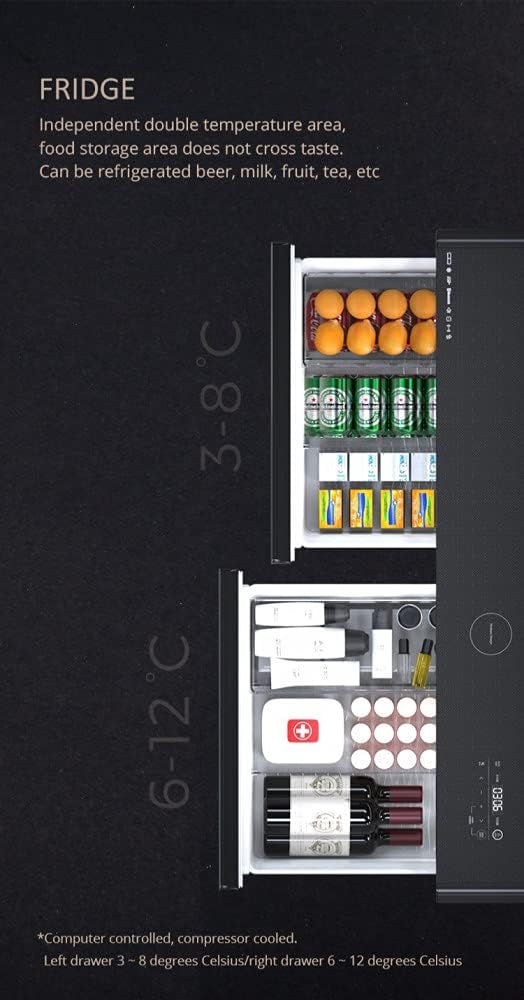 Smart Cabinet with Compact Refrigerator (130L, White) 6 Smart Cabinet with Compact Refrigerator (130L, White) - الصورة 6