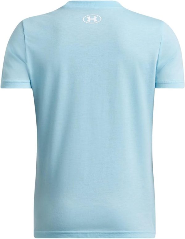 ⁦Under Armour Boys Boys' UA Sportstyle LC Short Sleeve Tops⁩ - الصورة ⁦2⁩