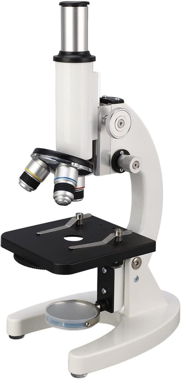 BROLEO Microscope, Easy To Use Monocular Microscope Set 640X for School