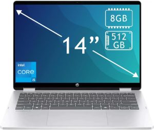 HP OmniBook 2 in 1 Touch 2K 14" Core i5 8GB 512GB Laptop Silver