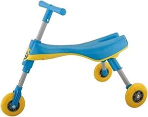 SCUTTLE BUG TYPE TRIKE KIDS/ TODDLER MINI SCOOT ALONG FOLDING TRIKE TOY (BLUE)