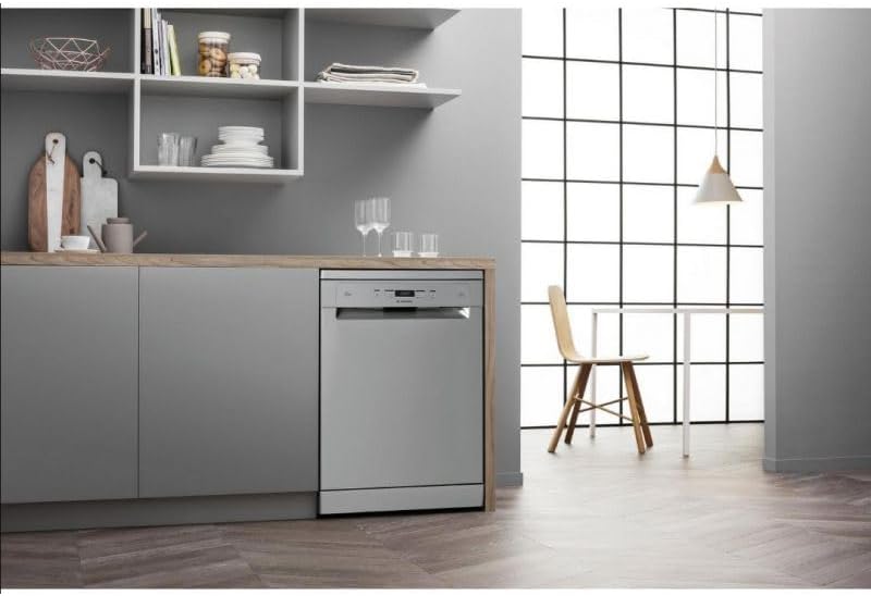 Ariston Dishwasher - 9 Programs - 14 Place Settings - Grey 2 Ariston Dishwasher - 9 Programs - 14 Place Settings - Grey - الصورة 2