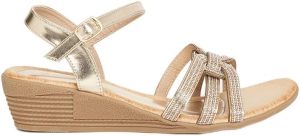 Styli Women Embellishes Ankle Strap Wedge Sandals
