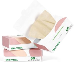 ORI-PANDA Disposable Facial Wipes Face Wash Towel Soft Dry Wash Cloth 3Packs 100% Bamboo Facial Cleansing Disposable Lint Free Extra Thick Dry and Wet Use Make-up Removing for Sensitive Baby Skin Care
