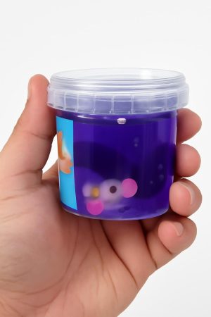Crystal Clear Slime Bucket, Slime Pail, Jelly Pail, Stress Relief with Resealable Clear Plastic Lid