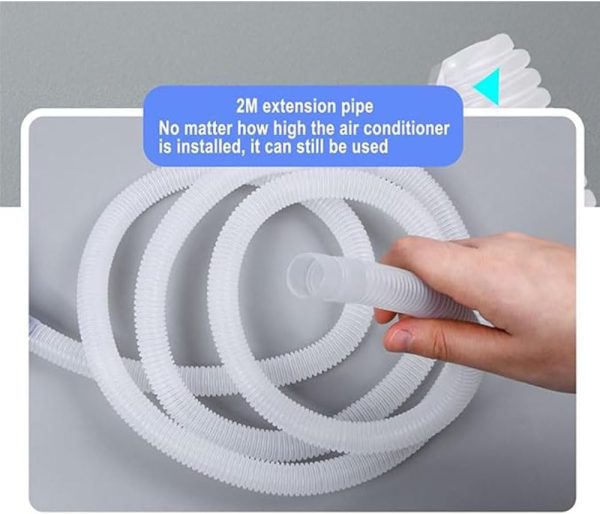 ⁦1 pcs Air Conditioner Cleaning Cover,Split Cleaning Kit,Funnel Shape Split AC Cleaning Cover Bag with Water Pipe Wall Mounted Air Conditioning Cleaning Kit for Household AC Units(blue)⁩ - الصورة ⁦6⁩