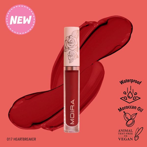 ⁦Moira Lip Divine Liquid Lipstick (017, Heartbreaker)-LDV017⁩ - الصورة ⁦3⁩