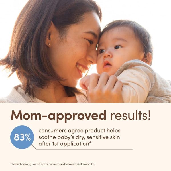 ⁦Aveeno Eczema Therapy Daily Moisturizing Cream for Sensitive Skin, Soothing Lotion with Colloidal Oatmeal for Dry, Itchy, and Irritated Skin, Steroid-Free and Fragrance-Free, 5 oz⁩ - الصورة ⁦9⁩