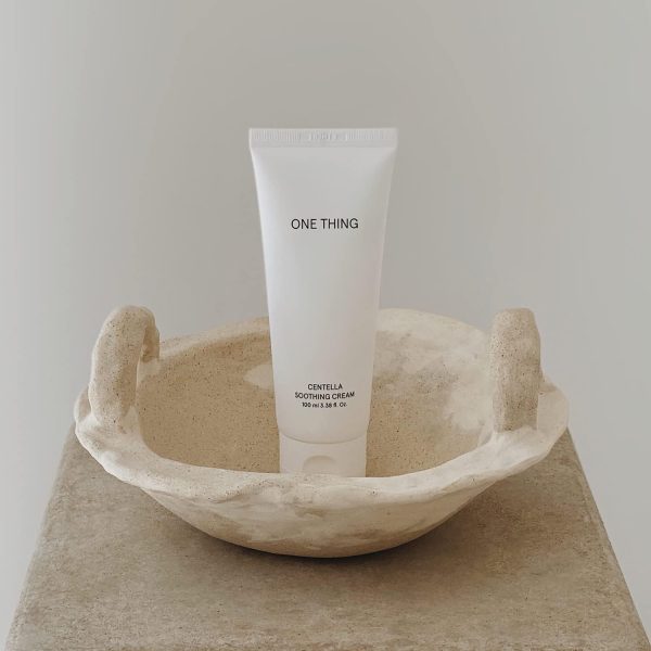 ⁦ONE THING Centella Soothing Cream 3.38 Fl Oz | CICA Beta Glucan Hydrating Calming Facial Vegan Moisturizer for All, Sensitive Skin Types, Barrier Redness Irritation Relief | Korean Skin Care⁩ - الصورة ⁦8⁩