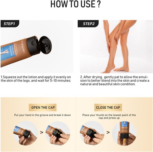 ⁦Waterproof Body Foundation & Leg Makeup - Long-Lasting No Transfer Foundation for Varicose Veins, Scars, and All Skin Tones (Dermablend Leg and Body Makeup)⁩ - الصورة ⁦5⁩