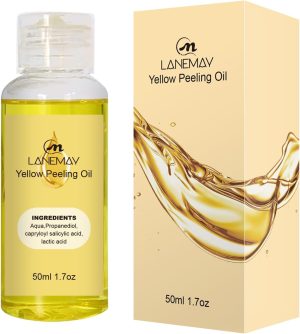 TERRIFI Yellow Peeling Oil, Skin Exfoliator and Body Oil for Glowing Skin, Pore Cleansing and Brightening Moisturizer, Ideal for Dark Spots and Smooth Texture