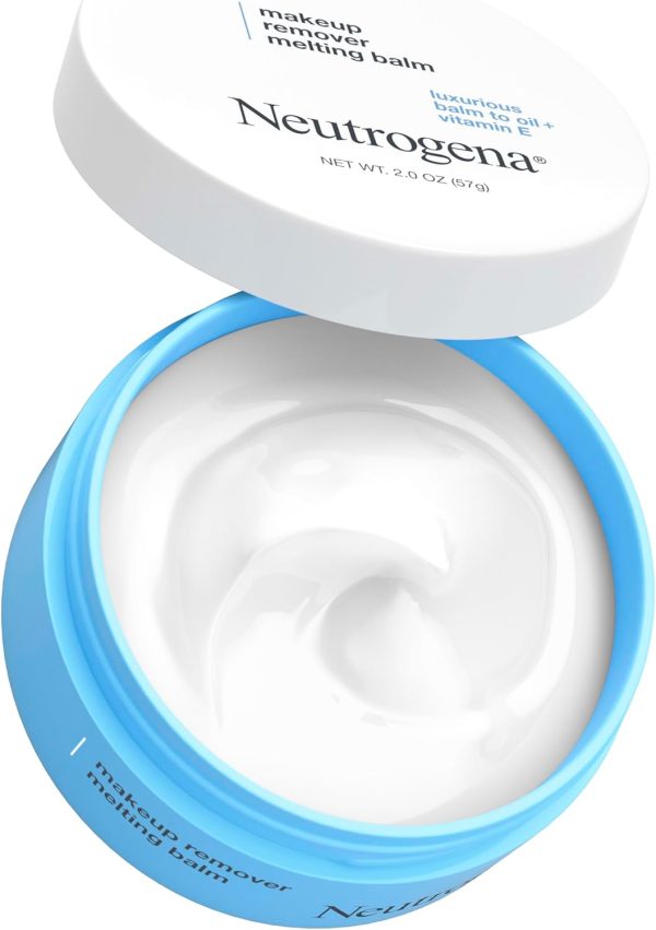 ⁦Neutrogena Makeup Remover Melting Balm to Oil with Vitamin E, Gentle and Nourishing Makeup Removing Balm for Eye, Lip, or Face Makeup, Travel-Friendly for On-the-Go, 2.0 oz⁩ - الصورة ⁦4⁩