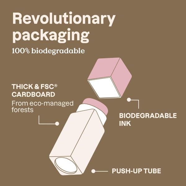 ⁦ATTITUDE Oceanly Plastic-Free Lightweight Blush Stick, Titanium Dioxide-Free, EWG Verified, Vegan Makeup, Corail, 8.5 grams⁩ - الصورة ⁦5⁩