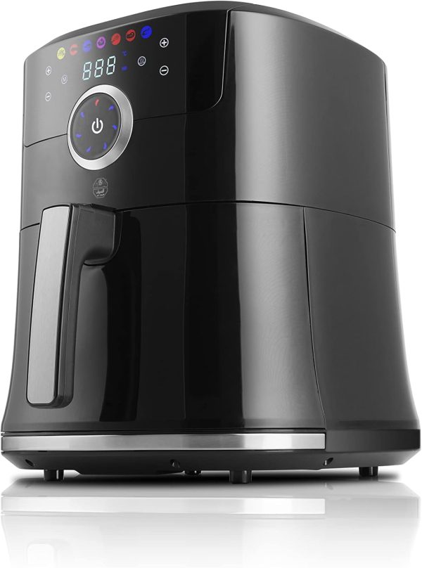 ⁦ALSAIF 6Liter 1800W Electric Air Healthy Fryer With Digital to Fry, Bake, Grill, Roast Or Reheat, Black AL7403 2 Years warranty⁩ - الصورة ⁦2⁩