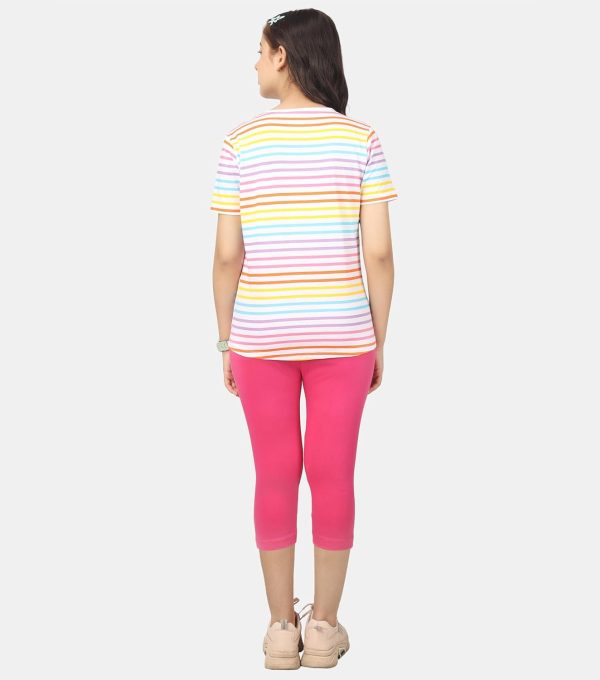 ⁦KYDA KIDS Antibacterial Girl's Cotton Tshirt⁩ - الصورة ⁦3⁩