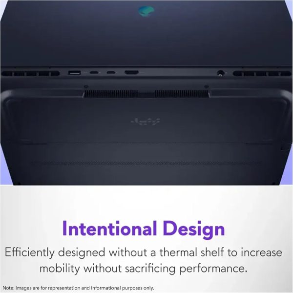 ⁦Alienware 16 Aurora Gaming Laptop, Intel 7-240H, 32 GB DDR5 RAM, 1 TB PCIe SSD, 16" WQXGA (2560x1600) 120Hz Display, Nvidia G-Force RTX 5060, Backlit Keyboard, W11 Home, Blue⁩ - الصورة ⁦3⁩