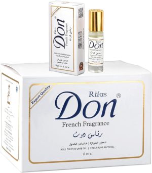 RIFAS Don French Fragrance Roll-On Alcohol-Free, 6ml pack of 12