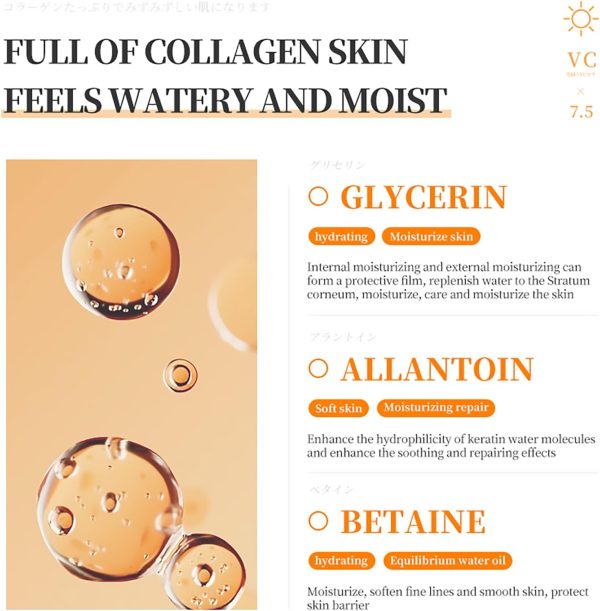 ⁦Dr. Lucel 7.5% Vitamin C Revitalizing Face Serum 37ml / with Niacinamide, Brightens and Repairs Skin, Reduces Dark Spots, Evens Tone, Hydrates, Promotes a Youthful, Radiant Complexion⁩ - الصورة ⁦5⁩