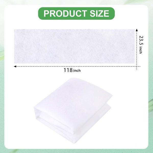 ⁦THE WHITE SHOP Air Vent Filter, 23.5" X 118" Vent Filters Paper Anti Dust Net Strainer Air Conditioner Vent Filtration Air Quality Improvement Filter Replacement For HVAC AC And Heating Intake⁩ - الصورة ⁦2⁩