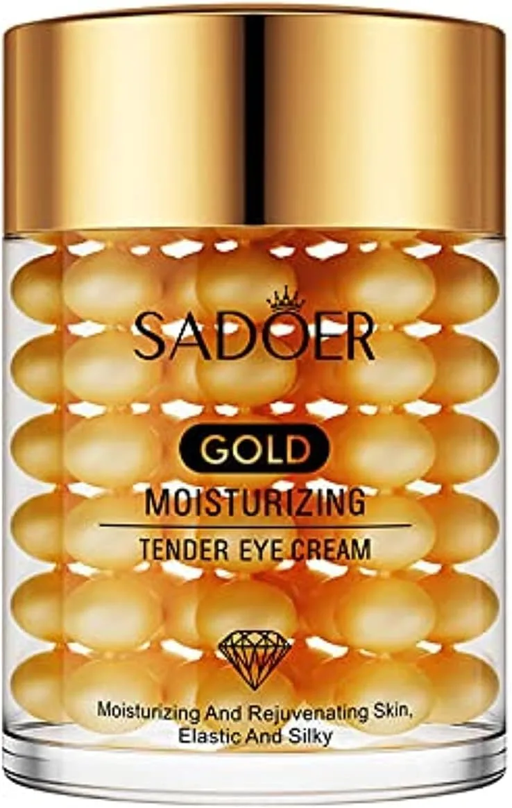 XC XICN SADOER Golden Moisturizing & Tender Anti-Wrinkle Eye Cream 60g / Improve Dark Circles and Eye Edema & Deeply Moisturize & Smooth and Tender Skin & Remove Eye Lines