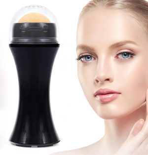 Volcanic Face Roller, Oil Control On-the-Go, Reusable Facial Skincare Tool, Oily Skin Control, Instant Results Remove Excess Shine Rolling Stone for Face Makeup Oil Absorbing Skin Care Mini Massage