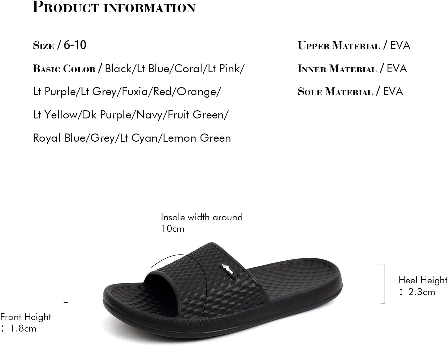 FUNKYMONKEY Womens Bathroom Shower Slippers Indoor Home Beach Non Slip Sandal 7 FUNKYMONKEY Womens Bathroom Shower Slippers Indoor Home Beach Non Slip Sandal - الصورة 7