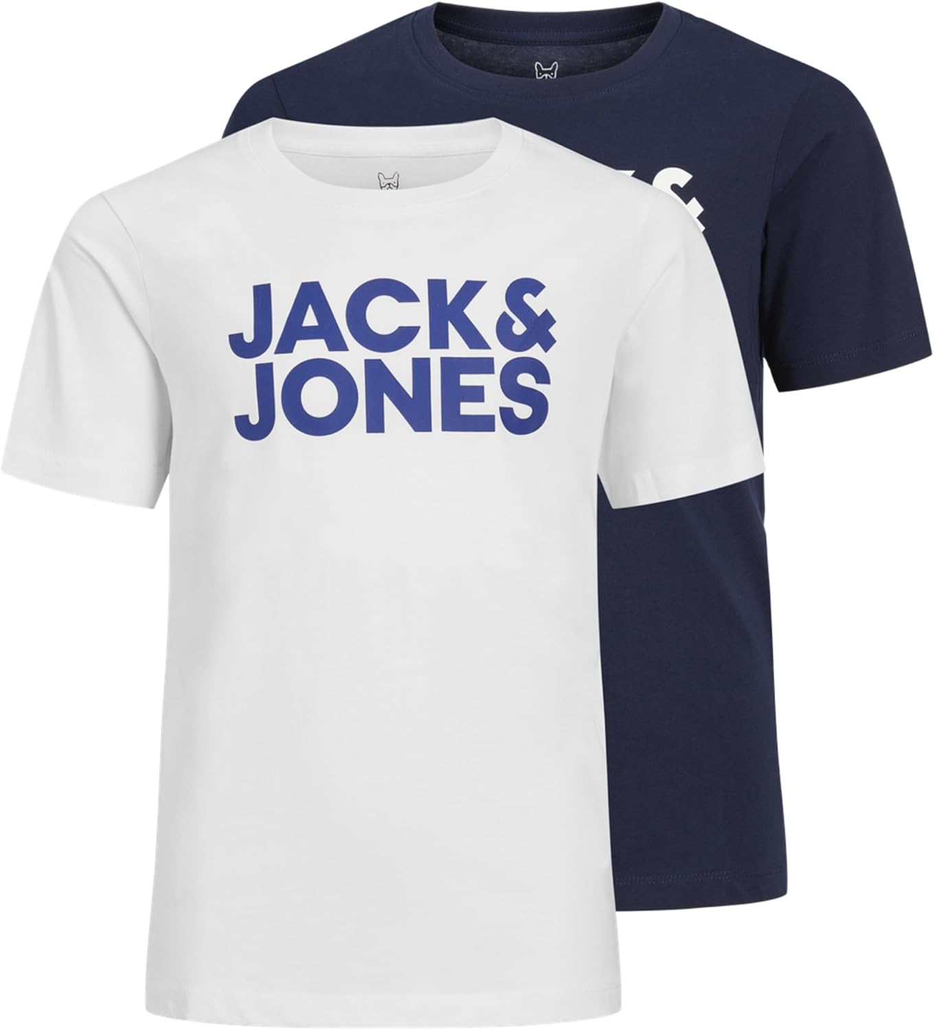 JACK & JONES, Jjecorp Logo Tee Ss Crew Neck 2pk Jnr, Boy's, T-Shirt 1 JACK & JONES, Jjecorp Logo Tee Ss Crew Neck 2pk Jnr, Boy's, T-Shirt